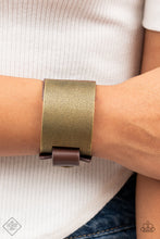 Load image into Gallery viewer, Studded Synchronism - Brass Bracelet
