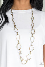 Load image into Gallery viewer, Attitude Adjustment - Brass Necklace
