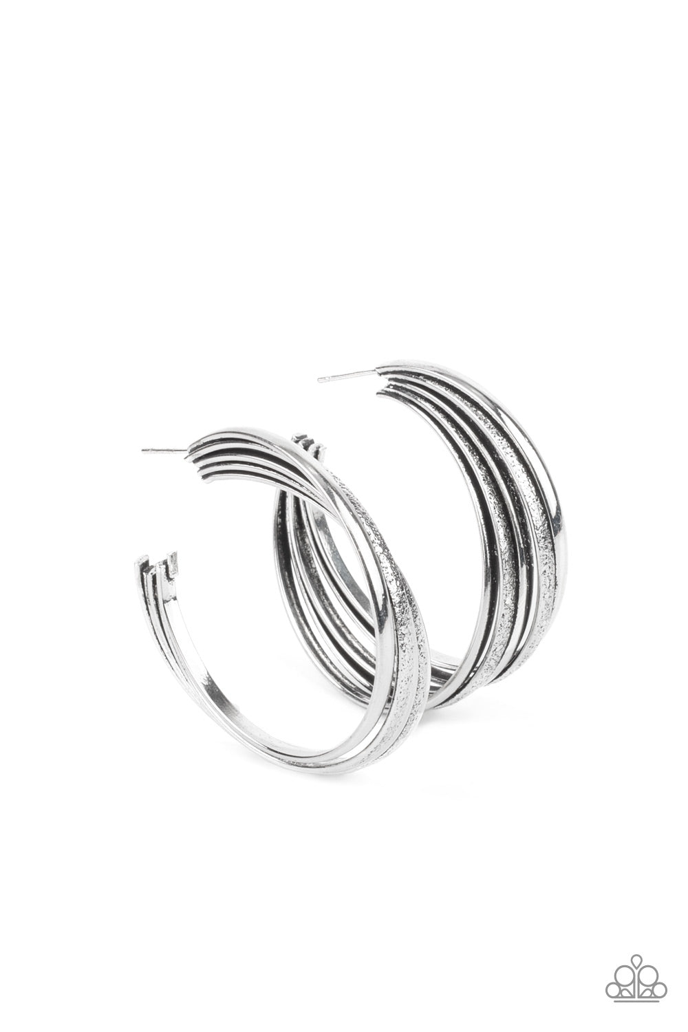 In Sync - Silver Earrings