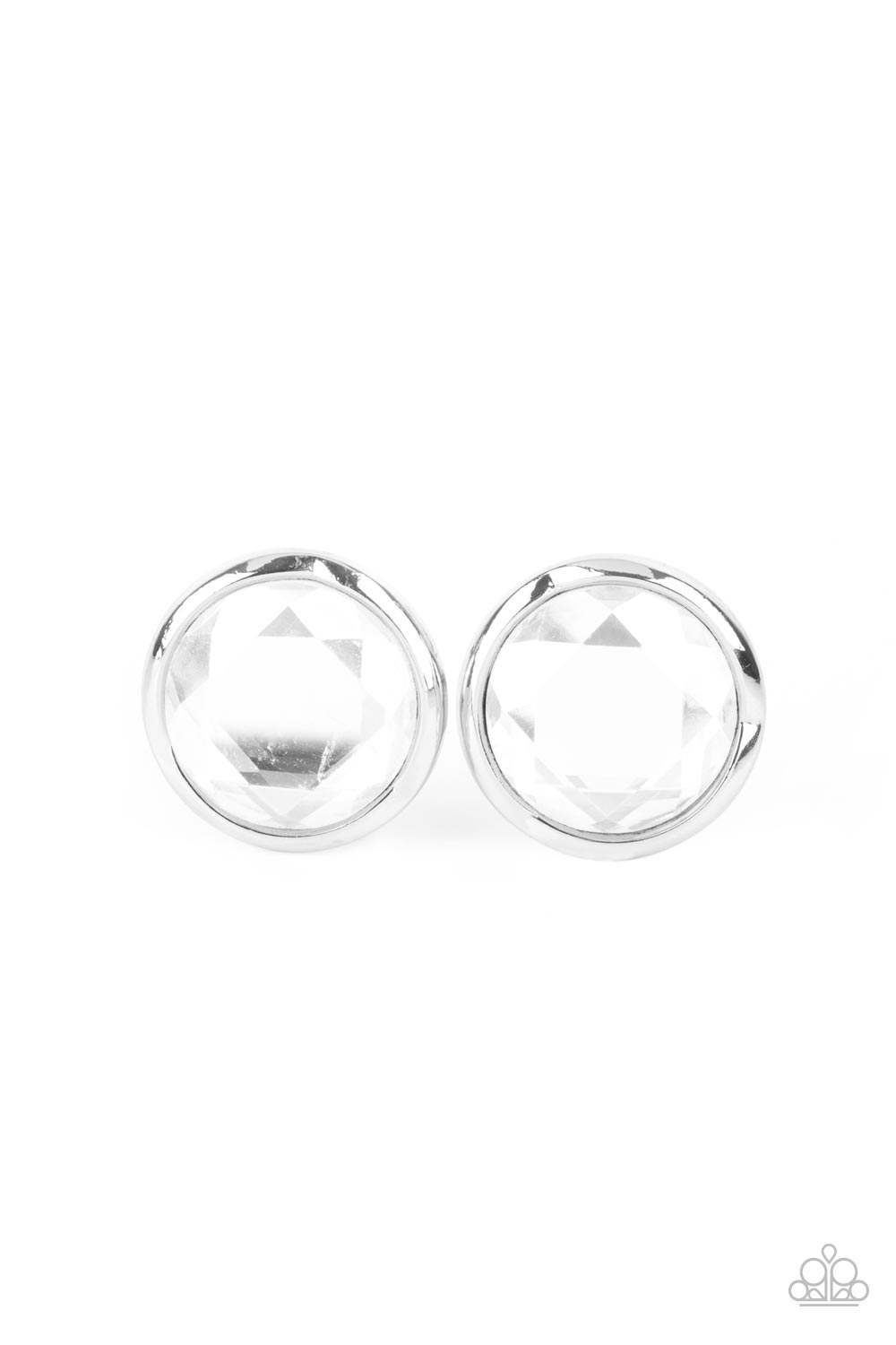 Double-Take Twinkle - White Earrings