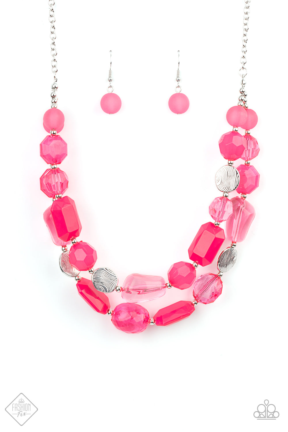 Oceanic Opulence - Pink Necklace