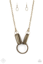 Load image into Gallery viewer, Lip Sync Links - Brass Necklace
