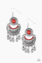 Load image into Gallery viewer, Mantra to Mantra Earrings - Red
