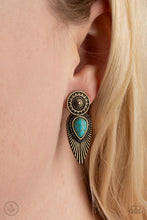 Load image into Gallery viewer, Fly Into the Sun - Brass Earrings
