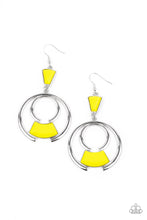 Load image into Gallery viewer, Deco Dancing - Yellow Earrings
