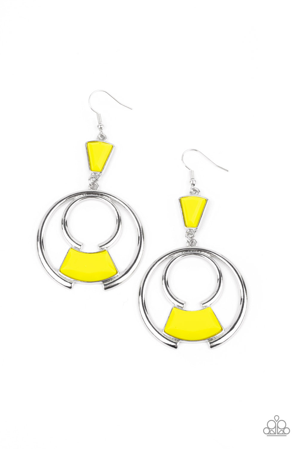 Deco Dancing - Yellow Earrings