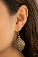 Load image into Gallery viewer, Flauntable Florals - Brass Earrings
