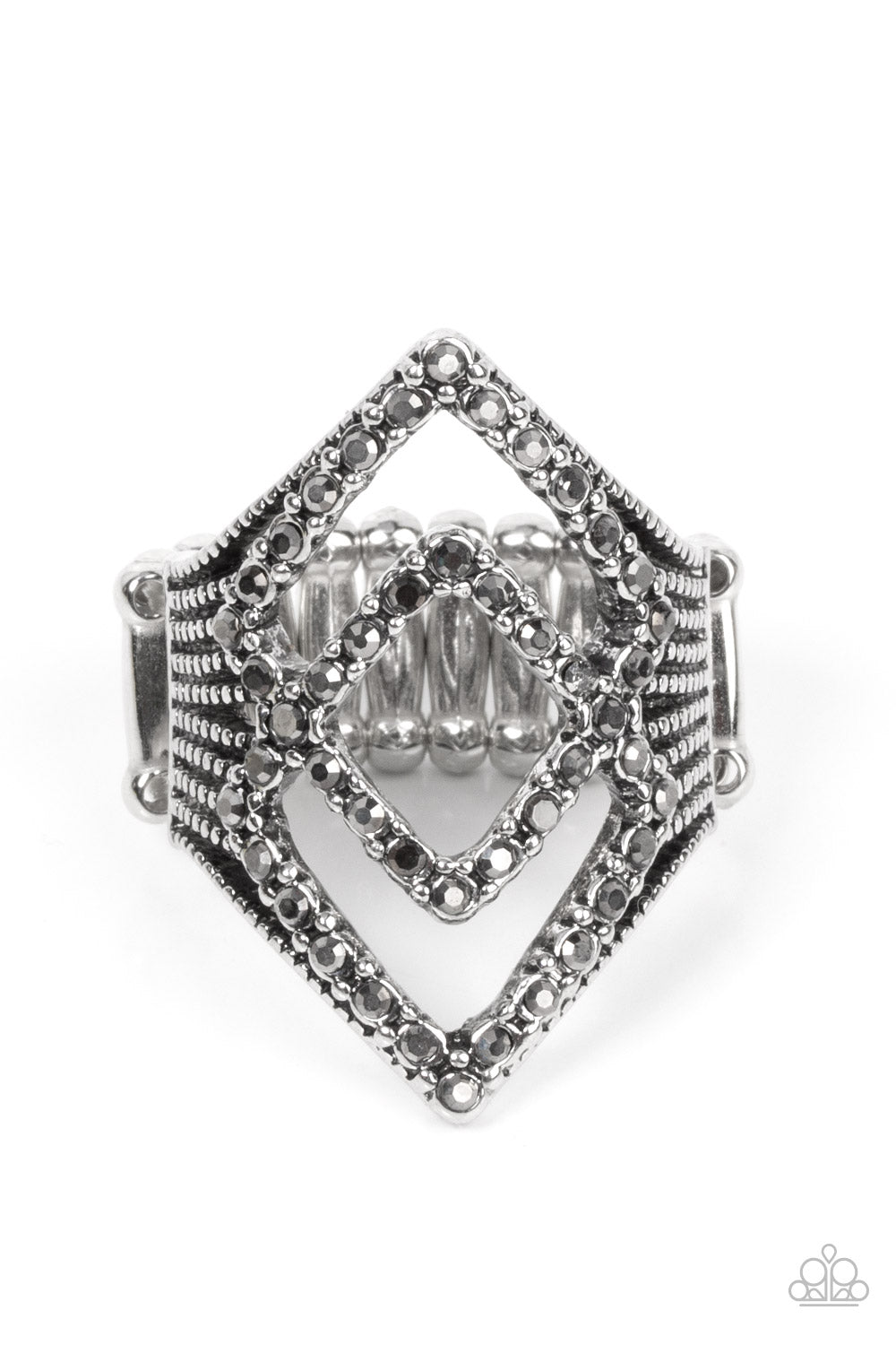 Ring:  Diamond Duet - Silver