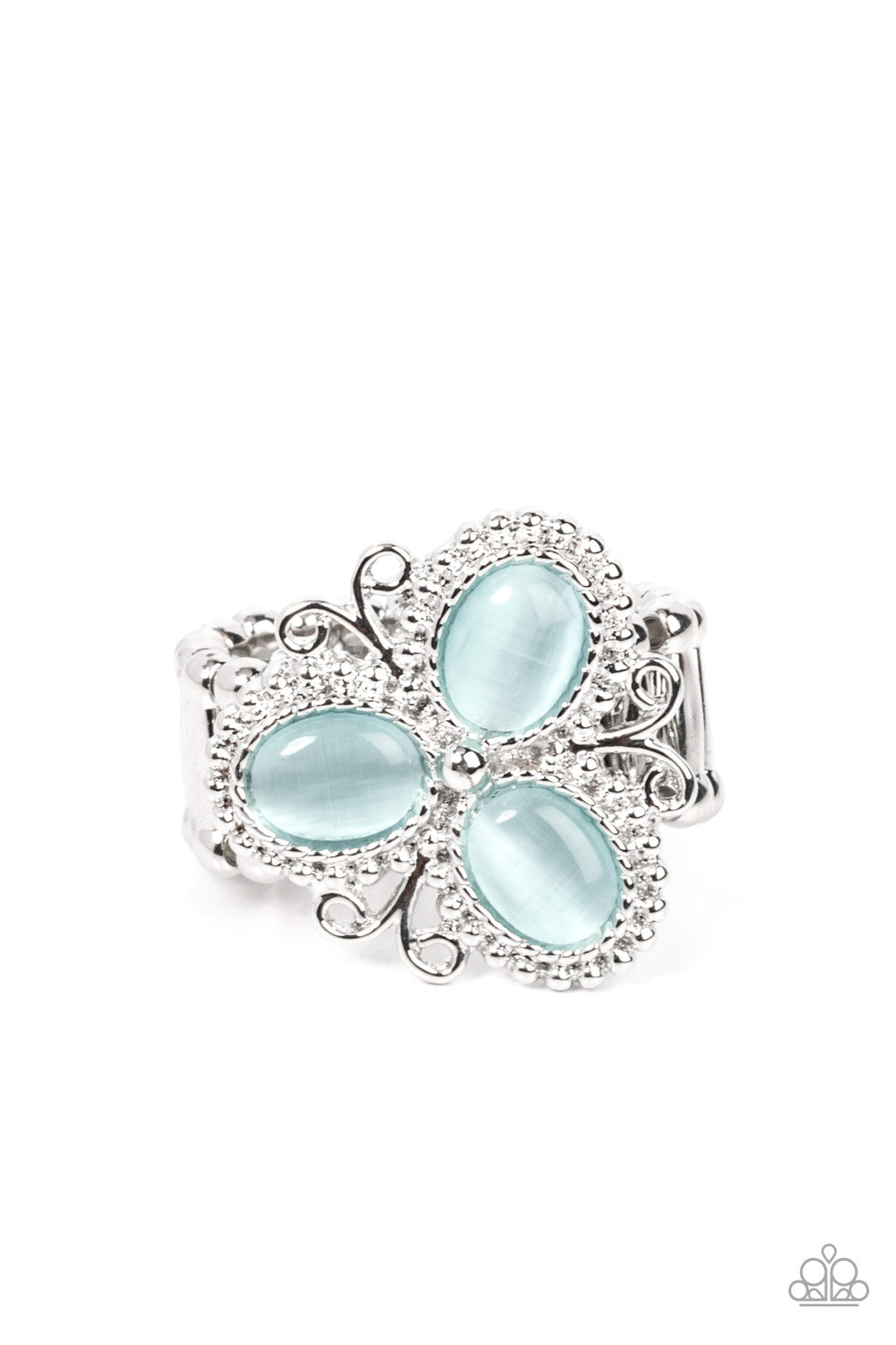 Ring:  Bewitched Blossoms - Blue