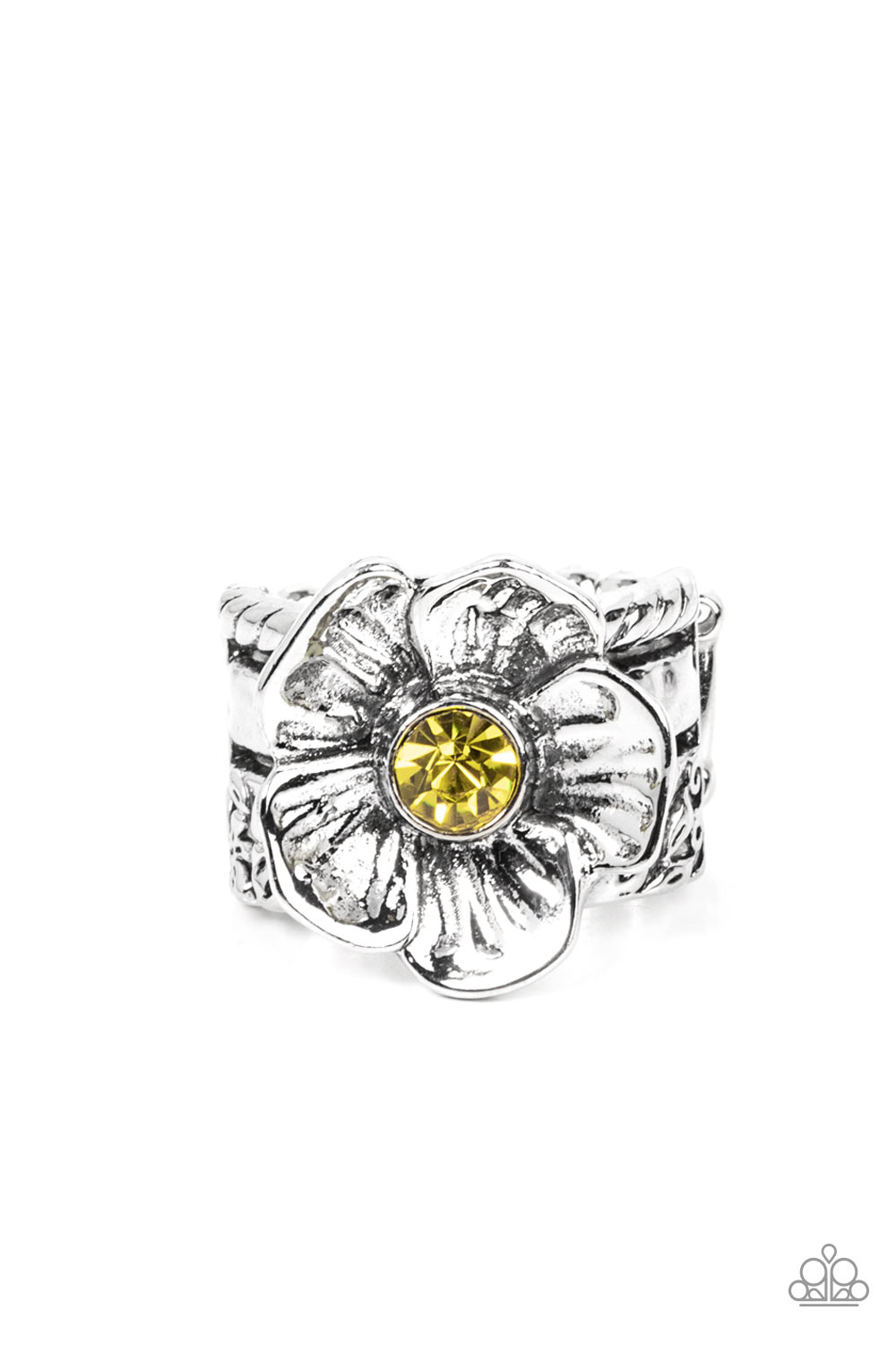 Ring:  Prismatically Petunia - Yellow