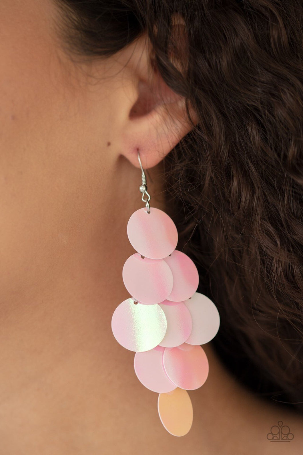 Mermaid Shimmer – Pink Earrings