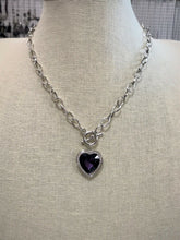 Load image into Gallery viewer, Check Your Heart Rate Purple Necklace
