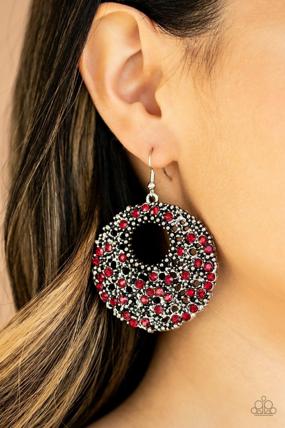 Starry Showcase – Red Earrings