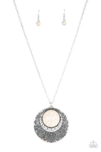 Load image into Gallery viewer, Medallion Meadow - White Necklace
