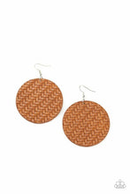 Load image into Gallery viewer, Plaited Plains Brown Earrings
