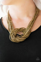 Load image into Gallery viewer, Knotted Knockout Brass Necklace
