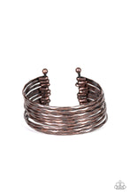 Load image into Gallery viewer, Stacked Shimmer - Copper Bracelet
