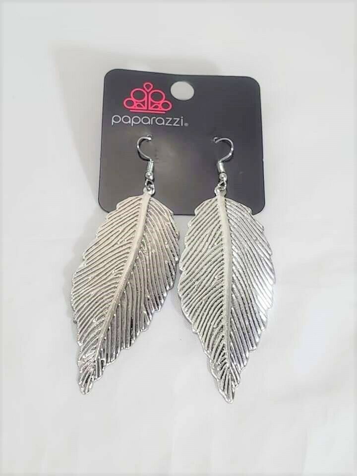 Lookin' For A FLIGHT Silver Earrings