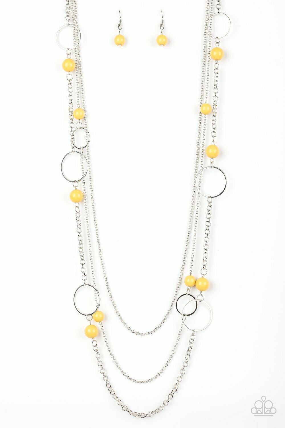 Beachside Babe Yellow Necklace