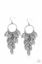 Load image into Gallery viewer, Feather Frenzy Silver Earrings
