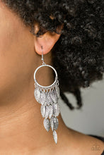 Load image into Gallery viewer, Feather Frenzy Silver Earrings
