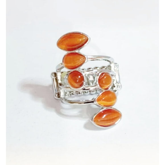 Ring:  Wraparound Radiance - Orange