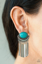 Load image into Gallery viewer, Monsoon Season - Blue Earrings
