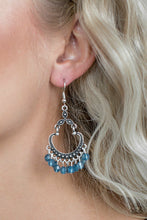 Load image into Gallery viewer, Babe Alert Blue Earrings
