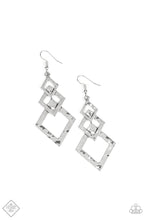 Load image into Gallery viewer, Earring: &quot;Point Blank&quot; Silver Earrings
