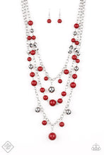 Load image into Gallery viewer, Necklace: &quot;The Partygoer&quot; Red Necklace
