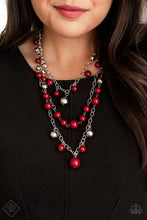 Load image into Gallery viewer, Necklace: &quot;The Partygoer&quot; Red Necklace
