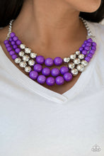 Load image into Gallery viewer, Dream Pop Purple &amp; Silver Necklace
