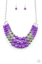 Load image into Gallery viewer, Dream Pop Purple &amp; Silver Necklace
