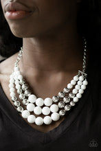 Load image into Gallery viewer, Dream Pop White &amp; Silver Necklace
