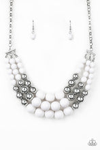 Load image into Gallery viewer, Dream Pop White &amp; Silver Necklace
