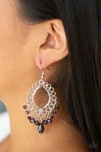 Load image into Gallery viewer, Just Say NOIR Purple Earrings
