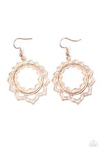 Load image into Gallery viewer, Modest Mandalas Rose Gold Earrings
