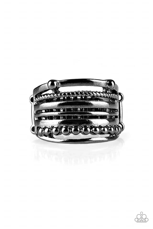 Ring:  The STEEL Of Night Ring - Black