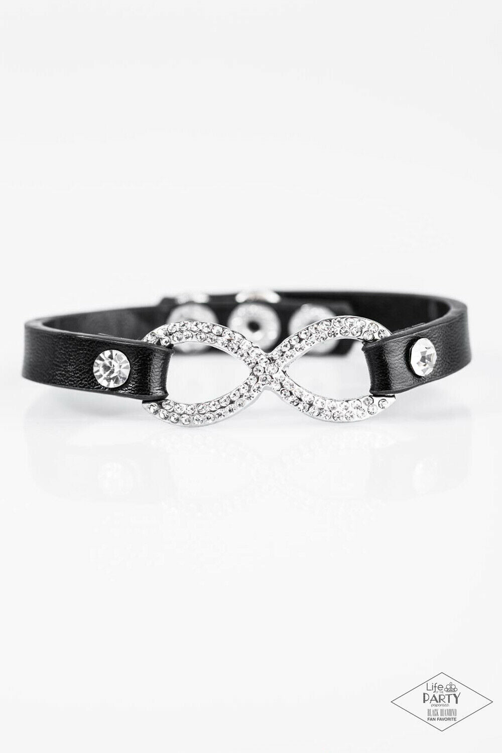 Innocent Till Proven GLITZY! - Black Infinity Bracelet