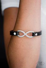 Load image into Gallery viewer, Innocent Till Proven GLITZY! - Black Infinity Bracelet
