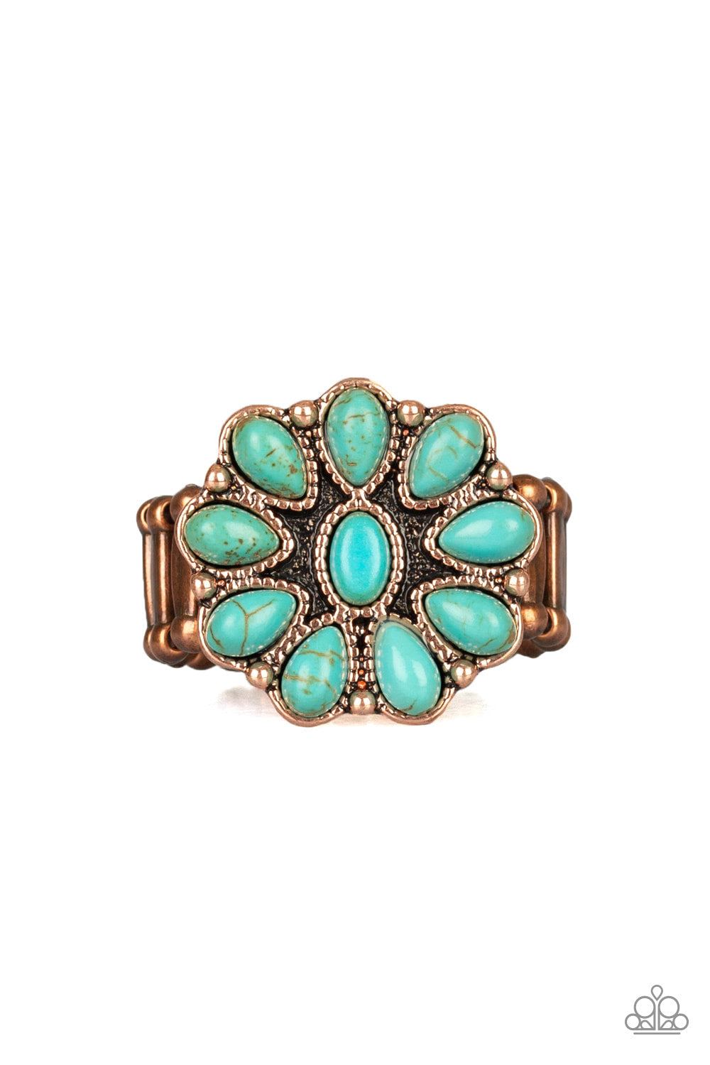 Ring:  Stone Gardenia - Copper