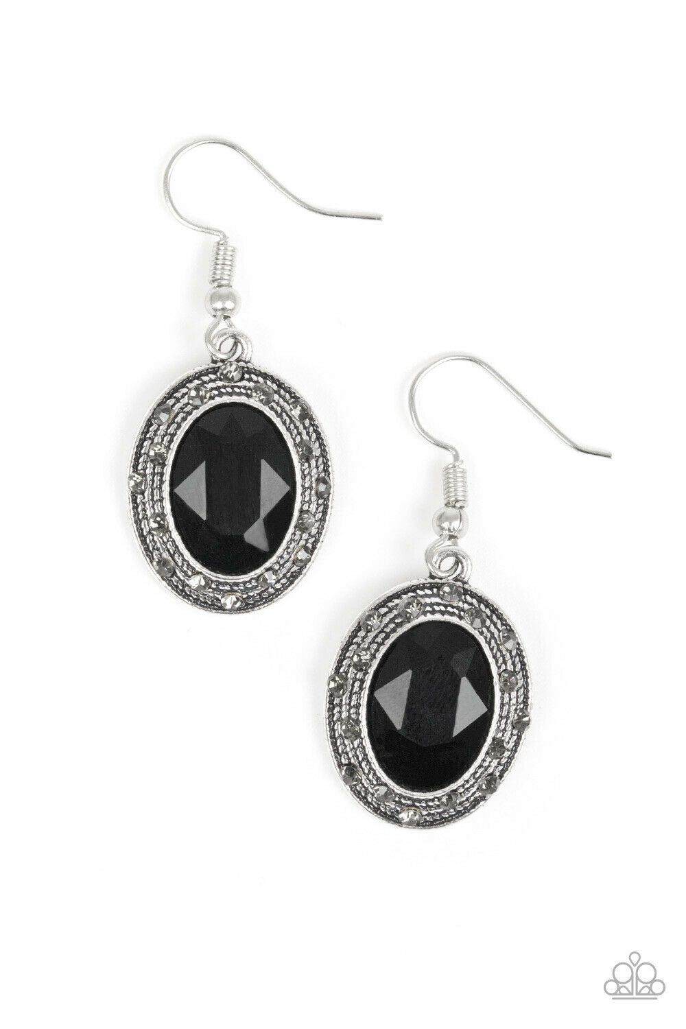 East Side Etiquette Black Earrings