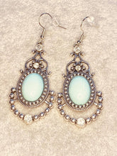 Load image into Gallery viewer, CAMEO and Juliet Blue Earrings
