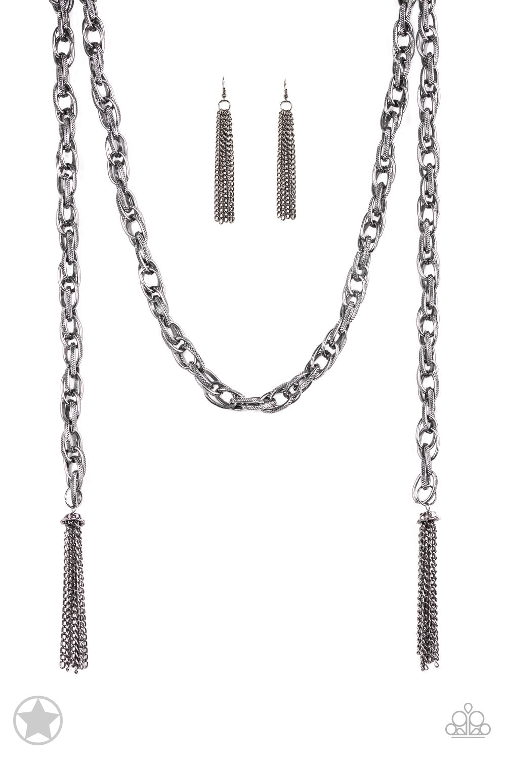 SCARFed for Attention - Gunmetal Necklace