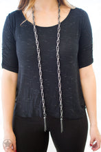 Load image into Gallery viewer, SCARFed for Attention - Gunmetal Necklace
