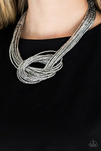 Load image into Gallery viewer, Knotted Knockout - Silver Necklace
