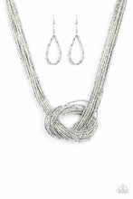 Load image into Gallery viewer, Knotted Knockout - Silver Necklace
