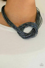 Load image into Gallery viewer, Knotted Knockout - Blue Necklace
