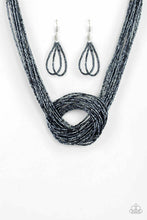 Load image into Gallery viewer, Knotted Knockout - Blue Necklace
