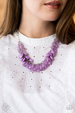 Load image into Gallery viewer, Necklace: &quot;Colorfully Clustered&quot; - Purple
